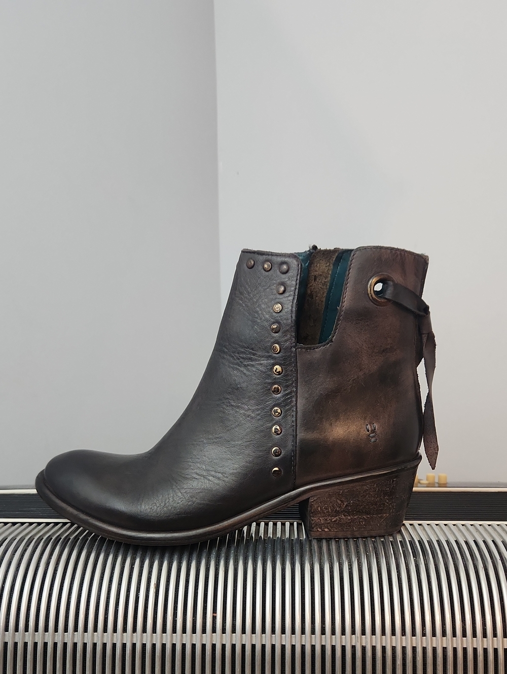 ROAN by BED STU AUSTRALIA COGNAC BROWN LEATHER BOOTS SIZE 8